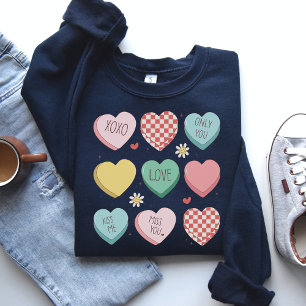 Valentine’s Day hearts shirt, Valentine's gift Sweatshirt