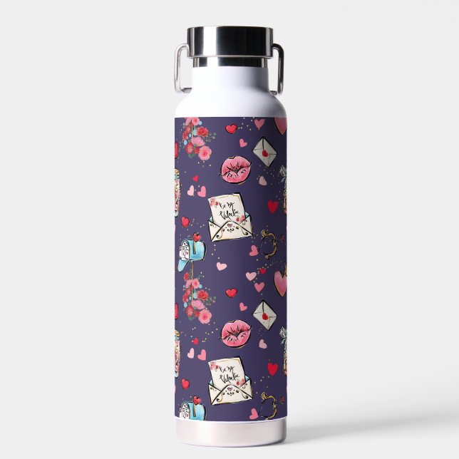 Valentine’s Day Holiday Water Bottle (Front)