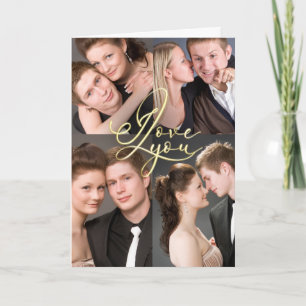 Valentine’s Day I Love You Photo Collage Card