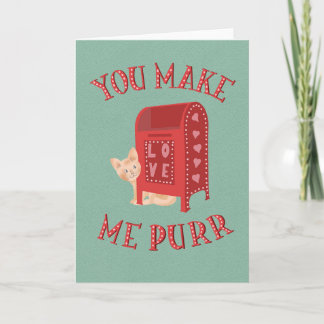 Valentine´s Day Kitty Love Letters Card