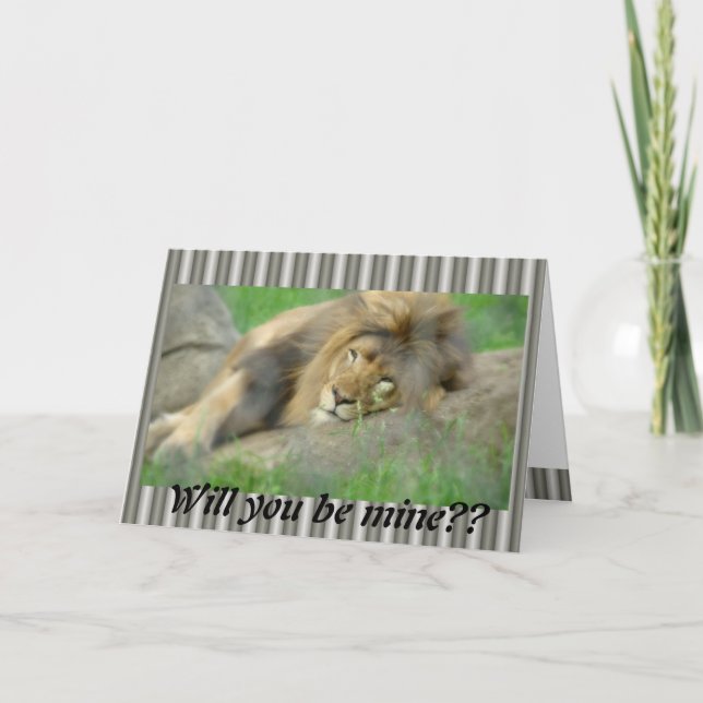 Valentine’s Day_Lion Card (Front)