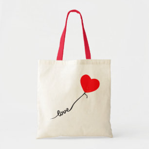 Valentine’s Day Love Heart Balloon Tote Bag