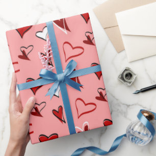Valentine’s Day Love Hearts Wrapping Paper