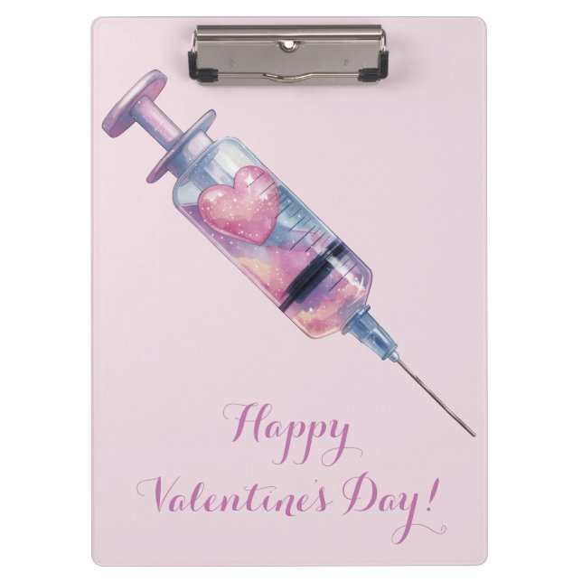 Valentine’s Day Love Injection Design Clipboard (Front)