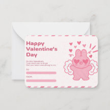  Valentine’s Day Note Card  