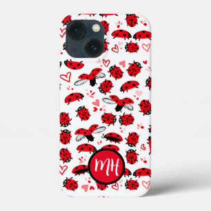 Valentine’s Day phone case love bugs monogram
