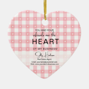 Valentine’s Day Realtor Tags   Your Referrals Are  Ceramic Tree Decoration