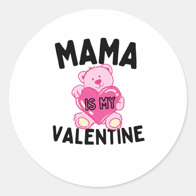 Valentine’s Day Shirt | Cute & Romantic Gift for C Classic Round Sticker (Front)