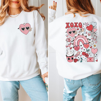 Valentine’s Day Sweatshirt Back & Front print
