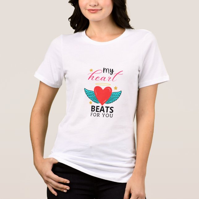 Valentine’s Day T-Shirt 💖 Tri-Blend Shirt (Front)