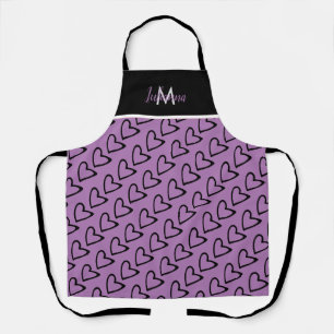 Valentine’s Day Theme Heart Slanted Pattern Apron