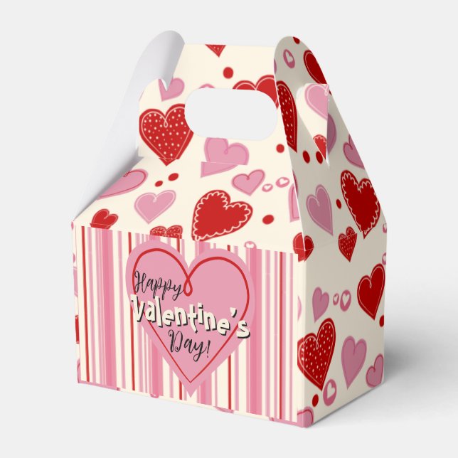 Valentine’s Day Treat Favour Box (Front Side)