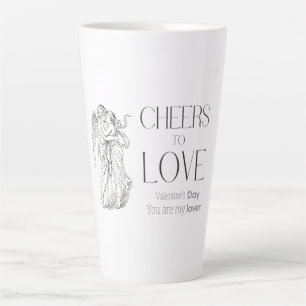 Valentine’s Day – Vintage Cherubs & Love Message Latte Mug