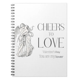 Valentine’s Day – Vintage Cherubs & Love Message Notebook