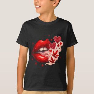 Valentine’s Day Weed Lover Stoner Babe T-Shirt