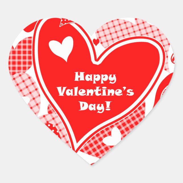 Valentine’s Hearts Heart Sticker (Front)