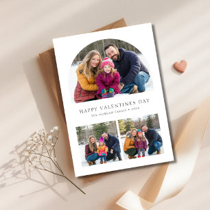 Valentine’s Keepsake Card   Family Photos in Arch 