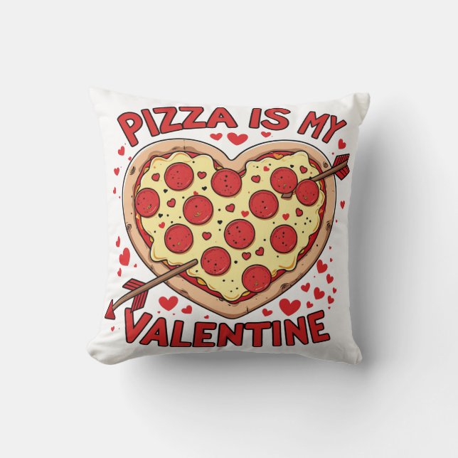 Valentine´s pizza lovers cushion (Front)