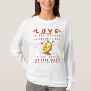 Valentine’s Rhythm: A Dance of Love and Melody  T-Shirt