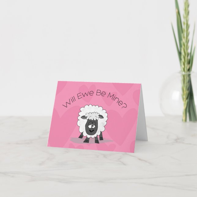 Valentine Sheep Card (Front)