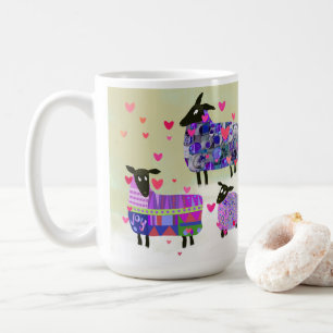 Valentine Sheep Sending Love Ceramic Mug