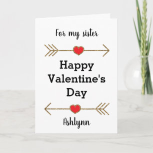 Valentine Sister Card