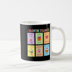 Valentine Six Syllables Phonetics Educational Kids Coffee Mug