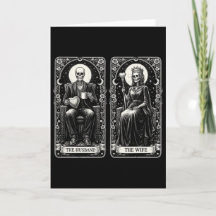 Valentine Skeleton Couple Husband Wife Dark Romanc Card