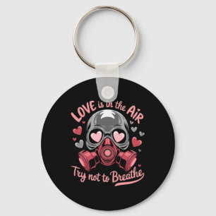 Valentine Skull Gas Mask Kawaii Love Aesthetic _2 Key Ring
