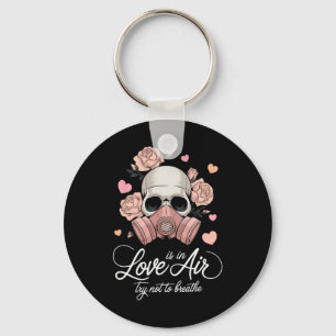Valentine Skull Gas Mask Love Aesthetic _9 Key Ring