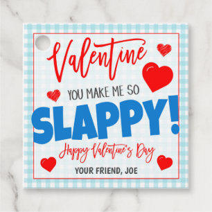 Valentine Slap Bracelet Gift Tag