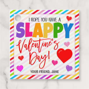 Valentine Slap Bracelet Gift Tag