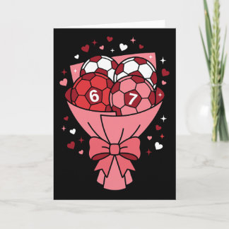 Valentine Soccer Game Love For Football Girl 6 7 B Card