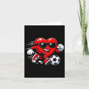 Valentine Soccer Heart Drip Srt Love Valentines Da Card