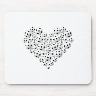 Valentine Soccer Heart Drip Srt Love Valentines Da Mouse Pad