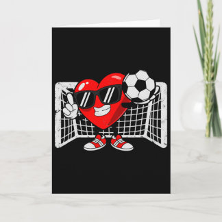 Valentine Soccer Heart Football Card