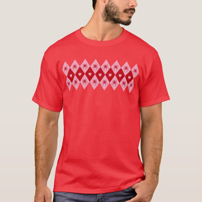 Valentine Spiders T-Shirt (Front)