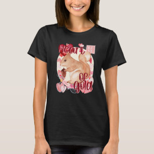 Valentine Squirrel Simply Watercolor Southern Colo T-Shirt