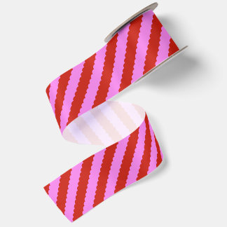 Valentine Stripe Satin Ribbon
