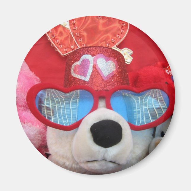 Valentine Stuffed Animals Magnet (Front)