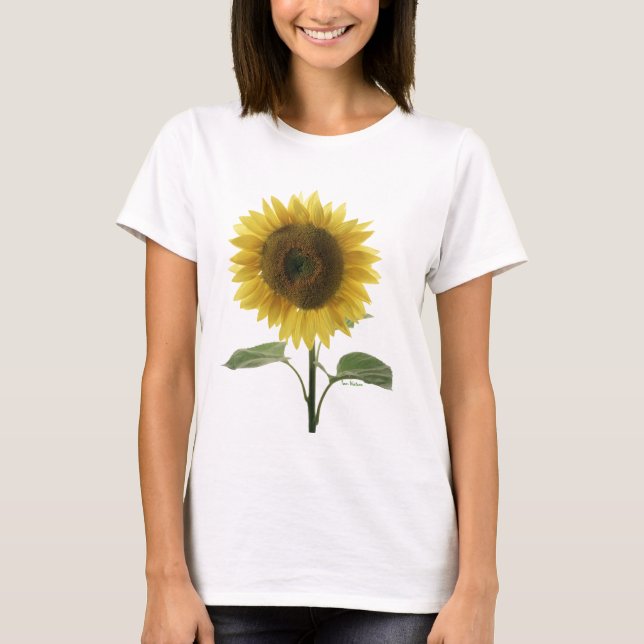 Valentine Sunflower - Customised T-Shirt (Front)