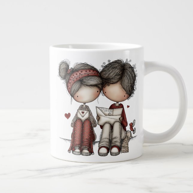 Valentine – Sweet Love Letters Specialty Mug (Right)