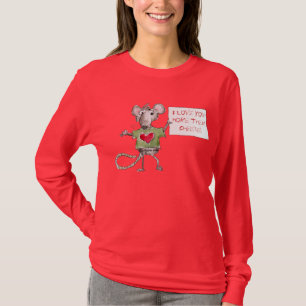 Valentine T-shirt Cute Rat
