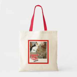 Valentine Tabby Cats Tote Bag