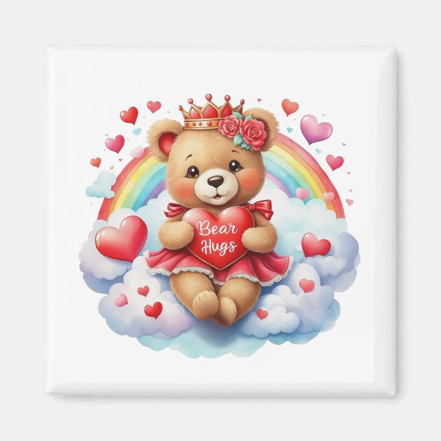 Valentine Teddy Magnet   (Front)