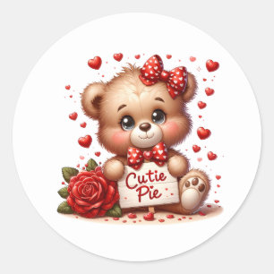 Valentine Teddy Stickers