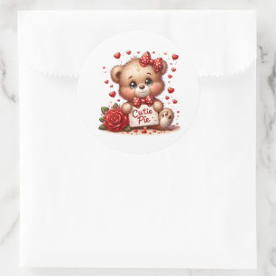 Valentine Teddy Stickers