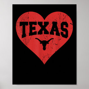 Valentine Texas Shirt Women Men Kids State Of Texa Poster