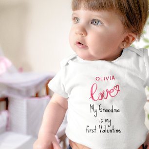 Valentine Theme Red Love Newborn-Toddler Bodysuit