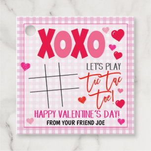 Valentine Tic Tac Toe Gift Tag